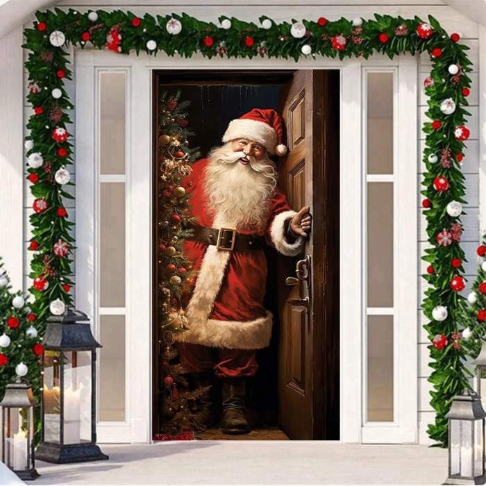 How to make a door decoration for christmas