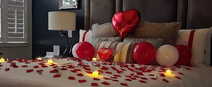 How decorate a hotel room romantically